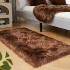 EasyJoy Ultra Soft Fluffy Shaggy Area Rug Faux Fur Rug Chair Cover Seat Pad - Image 2