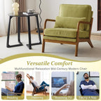 VINGLI Upgraded Premium Corduroy Accent Chair, Upholstered Arm Chair, Solid - Image 8