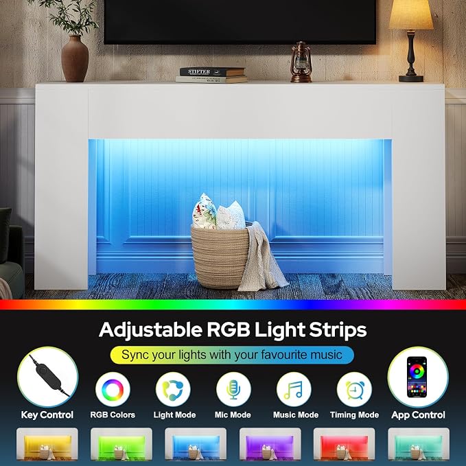 UNIQUITE 63-Inch Long Console Table - Image 4