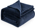 Bedsure GentleSoft Navy Blue Fleece Blankets King Size by Unknown