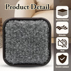 24Pcs Square Metal Felt Furniture Caster Cups, 1-3/4Inch Carpet-Bottom - Image 3