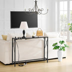 Gewudraw 41.7" Console Table, Narrow Behind The Couch Table - Image 9
