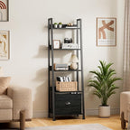Furologee Ladder Shelf, Ladder Bookshelf - Image 2