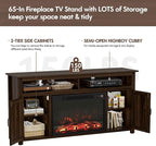 YESHOMY Fireplace TV Stand for Television up to 65+ Inch - Image 3