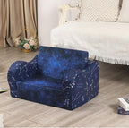 MOMCAYWEX Kids Sofa, 2-in-1 Flip-Out Foam Couch, Foldable Soft Play Lounge Chair - Image 5