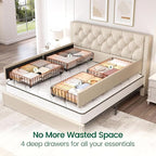 LARMACE Queen Size Bed Frame - Image 4