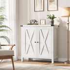 GarveeHome Small Storage Cabinet, Farmhouse Sideboard Buffet Cabinet - Image 3