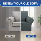 Stretch Chair Sofa Slipcover, Single Couch Cover, Pet Friendly Furniture - Image 7