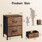 WLIVE Night Stand, Small Dresser - Image 3