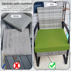 Sqodok Patio Cushion Cover 24x24 inch, Outdoor Seat Cushion Slip Cover - Image 8