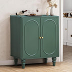 ORRD Fluted Storage Cabinet, Modern Credenza Wooden Accent Sideboard Buffet by ORRD