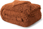 Bedsure GentleSoft Fluffy Burnt Orange King Size Blanket - Image 7