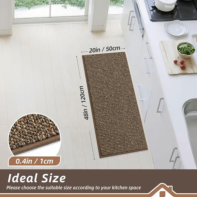 BEQHAUSE Kitchen Runner Rugs 20"x48", Kitchen Mats - Image 2