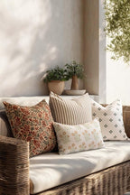 Crumbs Home Modern Farmhouse California Casual Indoor Outdoor Throw Pillow Cover - Image 3