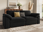 EASE MOOSE Comfty 2 Seat Couch, FSC Certified Modern Deep Seat Sectional Modular - Image 4