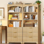 TEENFON 63.3" Tall Bookshelf, Bookshelves and Bookcases - Image 5