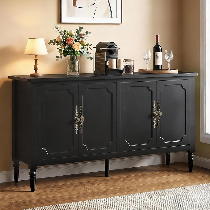 RoyalCraft Buffet Cabinet with Storage, Mid Century Modern Painted Credenza by Bringyoubetterlife