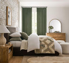 PleatedDrapes Olive Green Sheer Curtains 90 Inches Long 2 Panels Set - Image 6