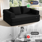 COMAX Convertible Sofa Bed, Folding Floor Couch Corduroy Fold Out Couch Bed - Image 6