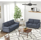 Bonzy Home 57" Loveseat Sofa, 2 Seater Comfy Love Seat Sofa - Image 6