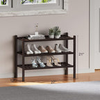ROMGUAR CRAFT 3 Tier Bamboo Shoe Rack - Image 6