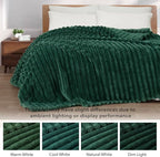 Exclusivo Mezcla Striped King Size Fleece Blanket - Image 3