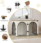 39.4" Wooden Dog Crate Furniture, Indoor Dog Kennel Dogs Cage - Image 6