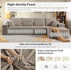 135" Cloud Sectional Couch - Image 5