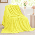 BEDELITE Amber Yellow Throw Blanket by BEDELITE