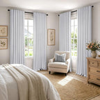 MIULEE 100% Blackout Linen Curtains 42 x 72 Inch Grayish White 2 Panels | - Image 8