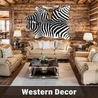 Faux Zebra Rug, Large Zebra Print Rug Animal Hide Rugs, 6.2 x 5.2 Ft | Print - Image 8
