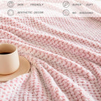 Exclusivo Mezcla Large Waffle Fleece Throw Blanket - Image 2