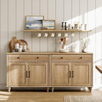 WAMPAT Farmhouse TV Stand for 75 inch TV - Image 7