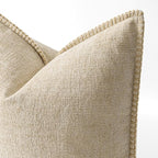 MIULEE Decorative Couch Throw Pillow Covers 20x20 Inch Beige 2 Pack | Neutral - Image 2
