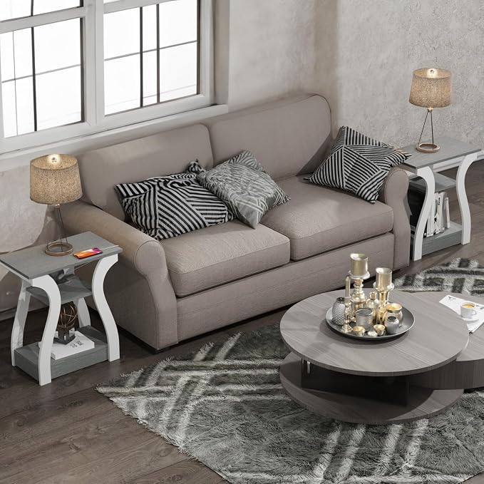 FROMJBEST End Tables Living Room Set of 2, Nightstand - Image 9