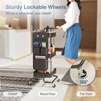 DTK 3 Tier Metal Utility Rolling Cart - Image 4