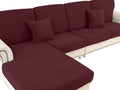 LA MEACK Couch Cushion Cover Seat Cushion Cover Stretch Armchair Cover Separate by LA+MEACK