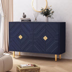 HLR 48" Accent Cabinet with 4 Doors and Shelves, Modern Sideboard Buffet - Image 6