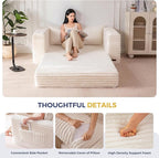 MAXYOYO Convertible Sofa Bed, 2 in 1 Folding Couch Bed - Image 6