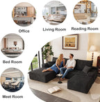 95" Cloud Sectional Couch U-Shaped Chaise - Image 7