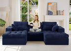 MAXYOYO 104" U Shaped Modular Sectional Sofa by MAXYOYO