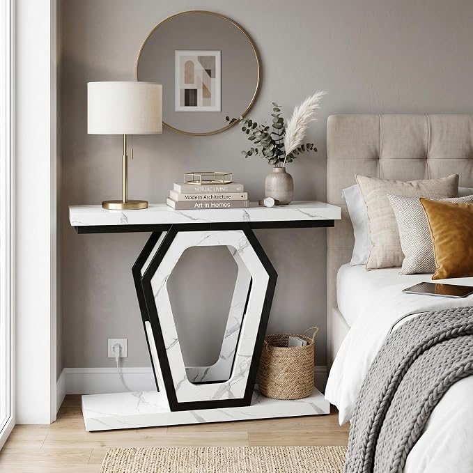 senlin Sofa Table 47.3 Inch Narrow Console Table - Image 7