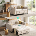 LINSY Sleeper Sofa Bed, Small 3 in 1 Convertible Loveseat Sleeper Couch by Linsy