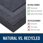 OLANLY Front Door Mat Outside 71x47, All-Season Heavy-Duty Rubber Doormat | - Image 4