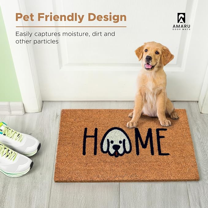 Coir Welcome Mat, Home Dog, 17 x 29 in | 100% Natural Coir, Anti-Shedding - Image 7