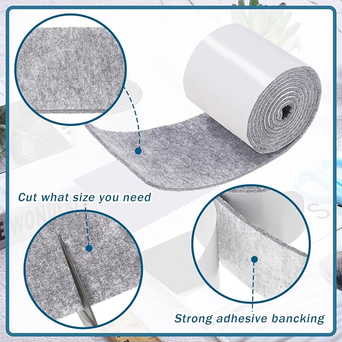 Shappy 2 Packs 120 x 2 x 0.04 Inch Felt Strips - Image 3