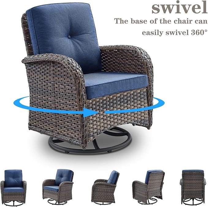 Belord 6 Piece Patio Conversation Sets - Image 4