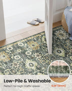 AMADA HOMEFURNISHING 8x10 Washable Area Rug, Low-Profile Large Area Rug - Image 7