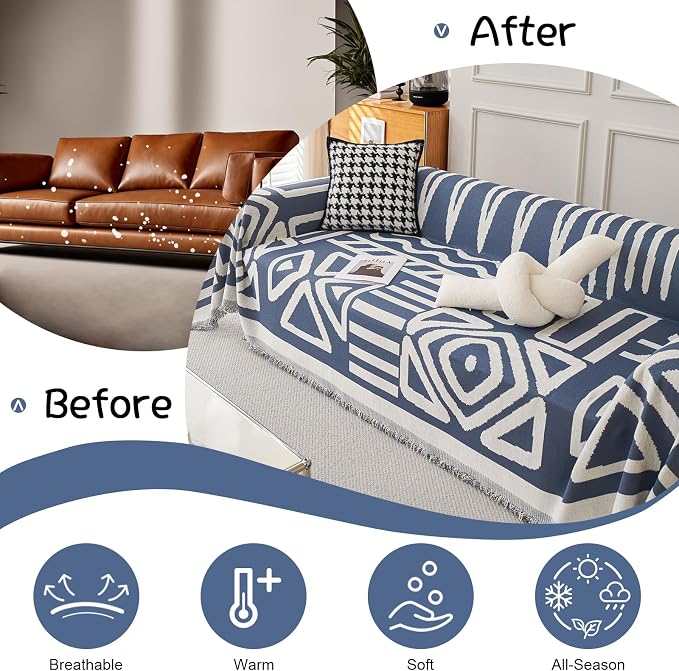 VClife Bohemian Sofa Cover for Dog, Extra Large Sofa Cover for Oversized Couch - Image 4