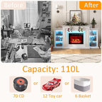 72" LED Lights Electric Fireplace - Image 4